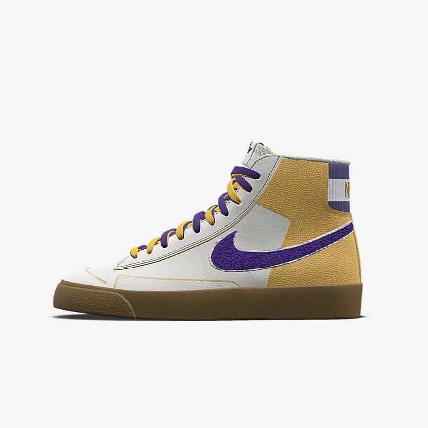 Giày Nike Blazer Mid '77 Unlocked By You Nam Trắng Vàng